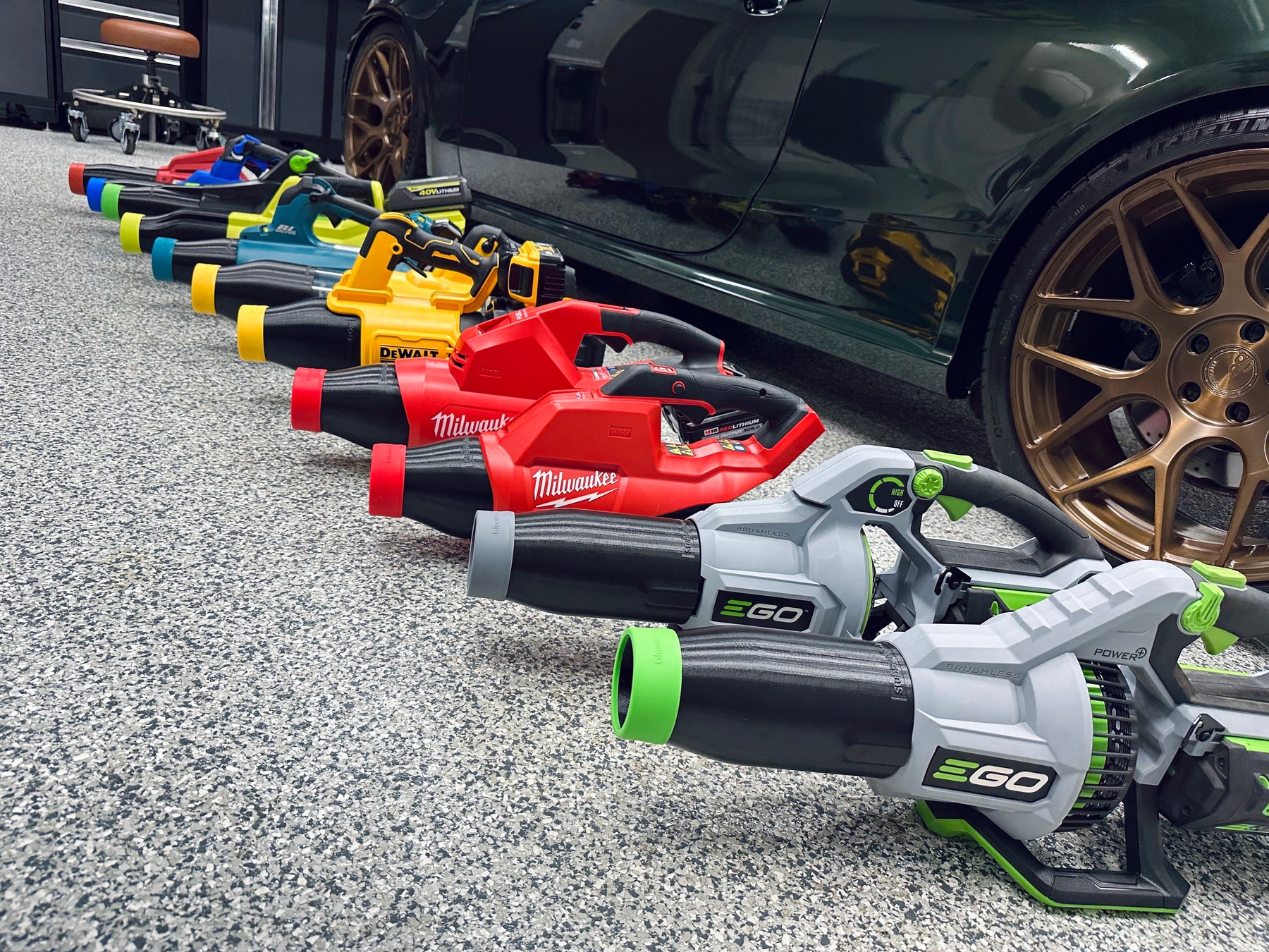 Electric Leaf Blowers for Touchless Car Drying