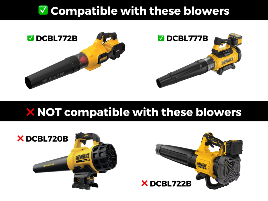 STUBBY Car Drying Nozzle for DEWALT 60V MAX Leaf Blowers