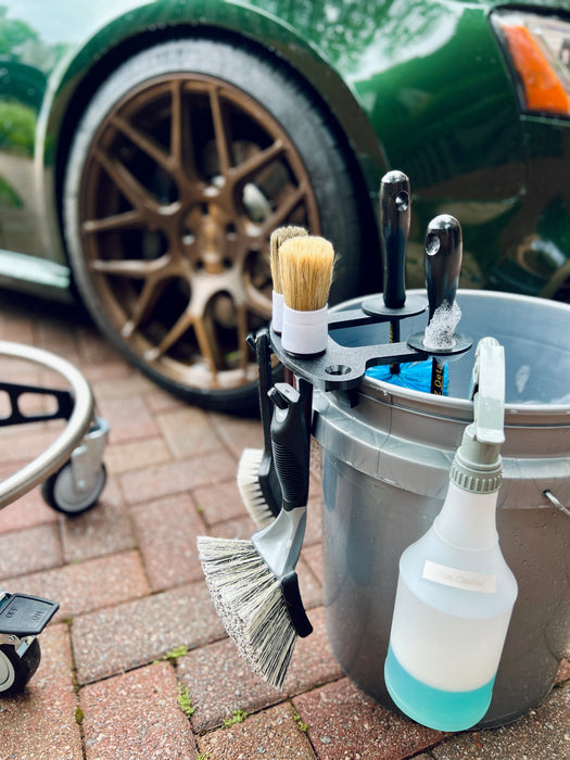 BucketCaddy - Wheel, Tire, & Detailing Brush Organizer for 5-gallon and 6-gallon Car Wash Buckets