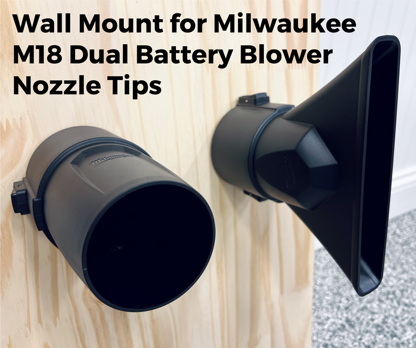 Wall Mount Kit for Milwaukee M18 FUEL Dual Battery Leaf Blower (2824-20)