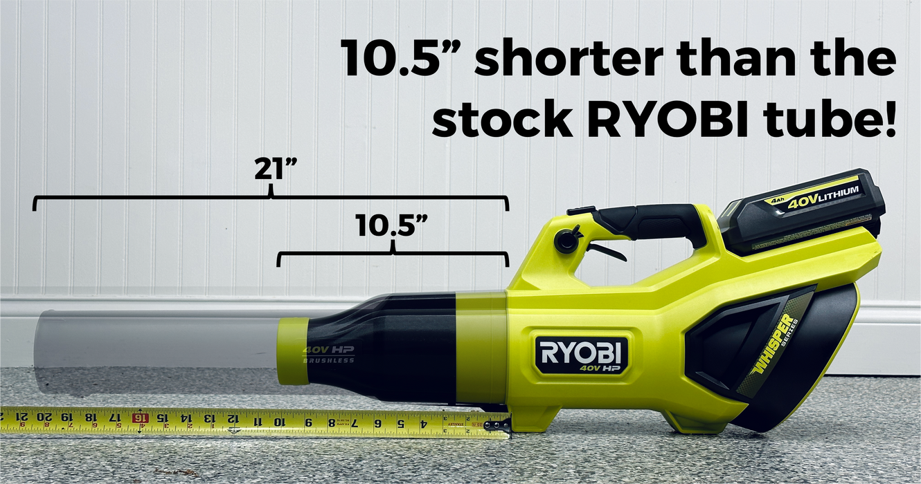 STUBBY™ Car Drying Nozzle for RYOBI 730, 650, & 600 CFM Leaf Blowers